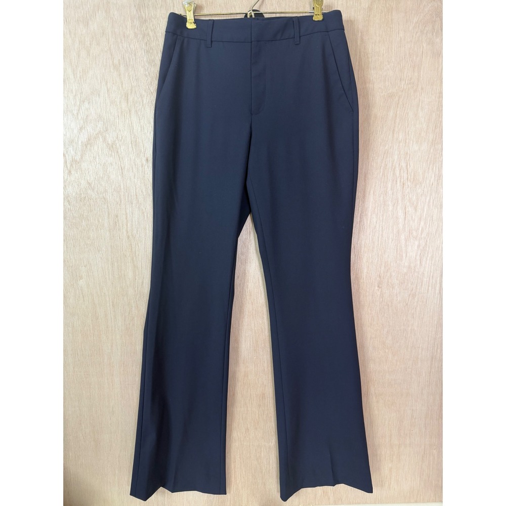Banana Republic Navy Bootcut High Rise Tall Sculpted Stretch Dress Pants 4 Long